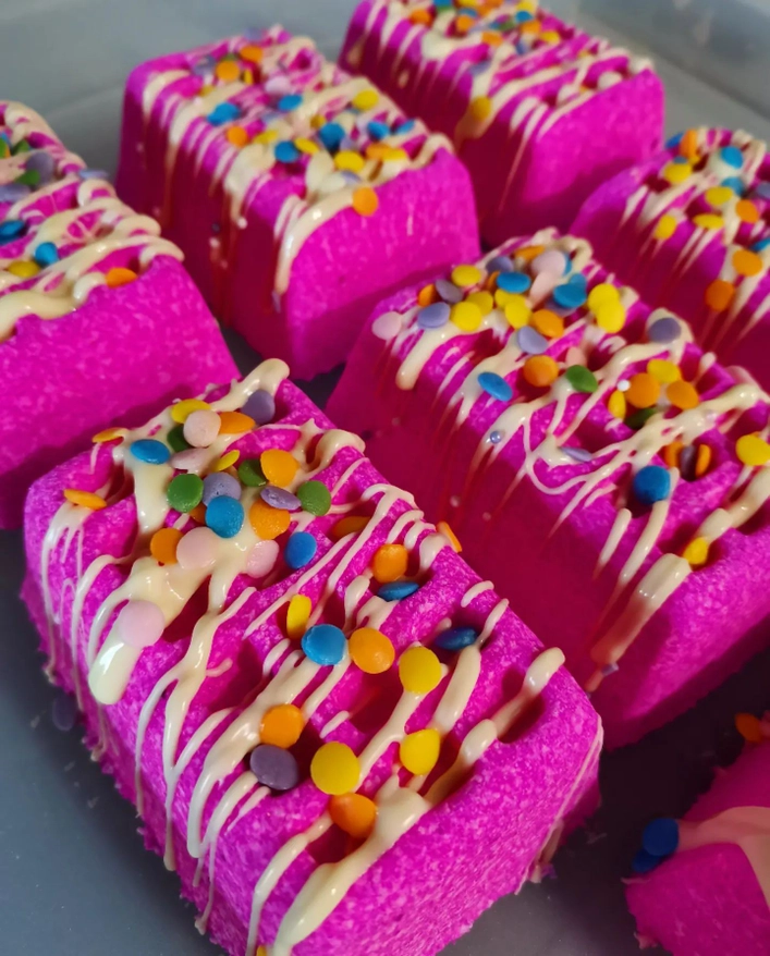 Berry Slushie Waffle Bath Bomb VEGAN Fun Fruit Fizzy Soak 2 Berry Slushie Waffle Bath Bomb VEGAN Fun Fruit Fizzy Soak 2