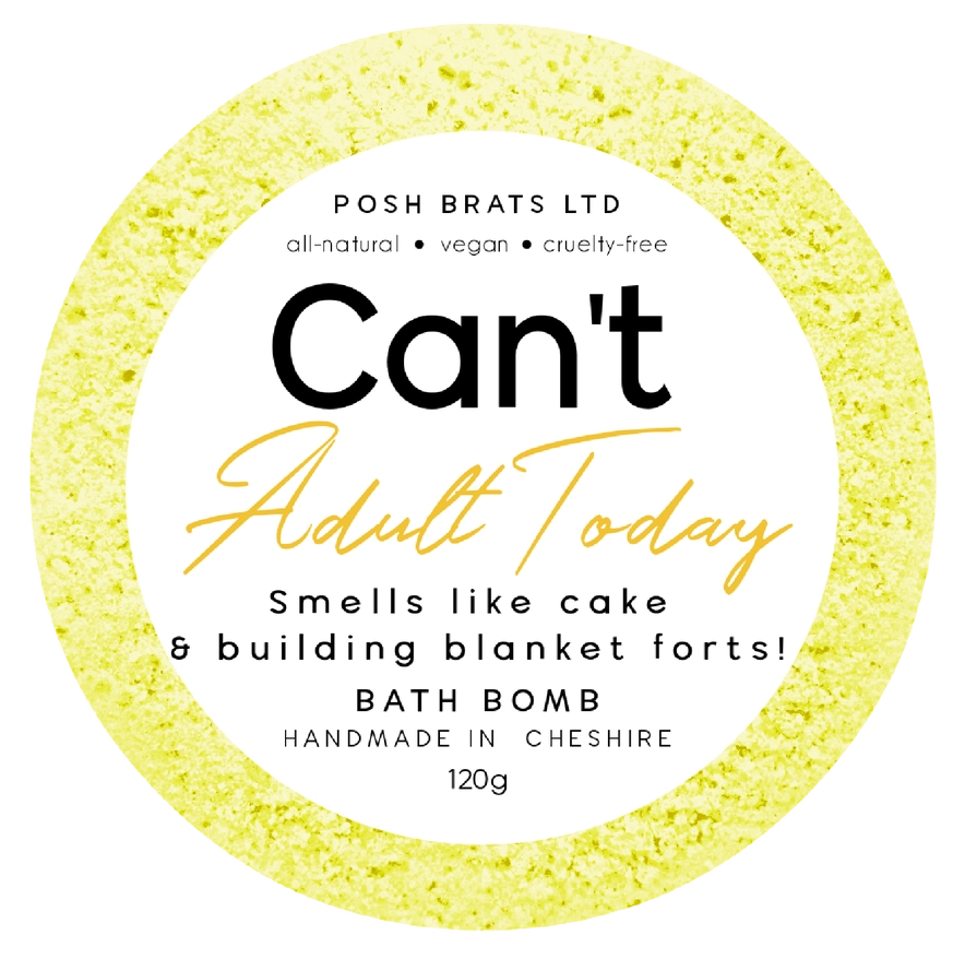 Can’t Adult Today Fizzy Bath Bomb VEGAN 3 Can’t Adult Today Fizzy Bath Bomb VEGAN 3