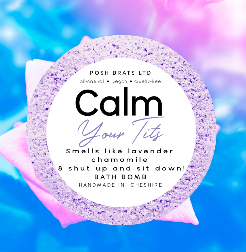 Kalmeer je tieten Fizzy Bath Bomb VEGAN Calming Vibes voor volwassenen 5 Kalmeer je tieten Fizzy Bath Bomb VEGAN Calming Vibes voor volwassenen 5