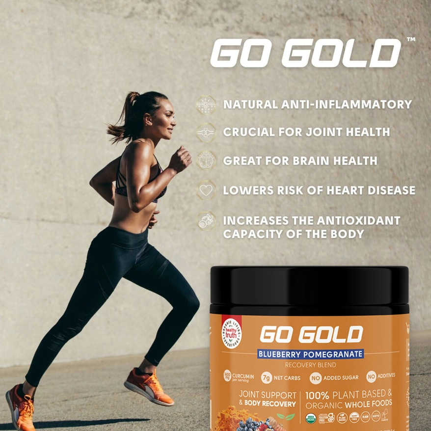 ORGANIC GO GOLD — GRANAATAPPEL MET BLAUWE BESSEN 3 ORGANIC GO GOLD — GRANAATAPPEL MET BLAUWE BESSEN 3