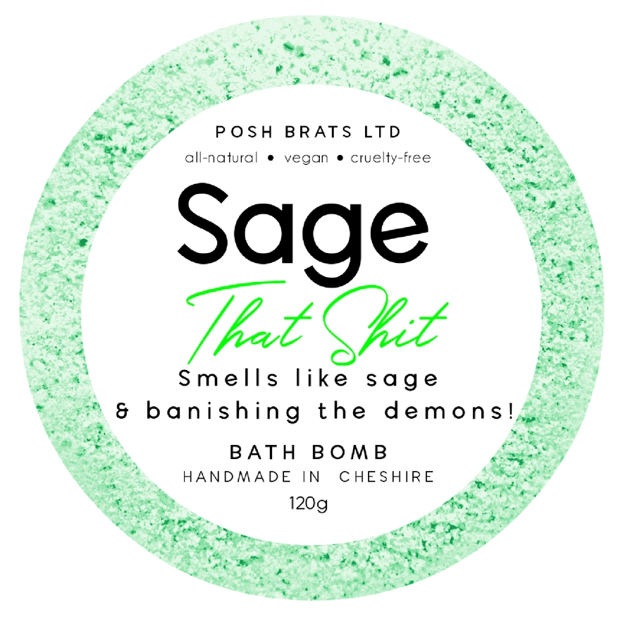 Sage That Shiz Smudge Bath Bomb VEGAN 3 Sage That Shiz Smudge Bath Bomb VEGAN 3