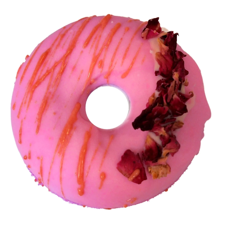 Scottish Raspberry Rose Donut Bath Bomb VEGAN Botanisch 2 Scottish Raspberry Rose Donut Bath Bomb VEGAN Botanisch 2