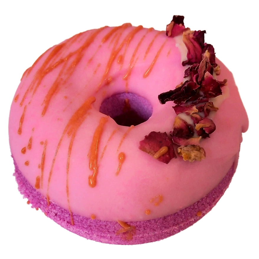 Scottish Raspberry Rose Donut Bath Bomb VEGAN Botanisch 3 Scottish Raspberry Rose Donut Bath Bomb VEGAN Botanisch 3