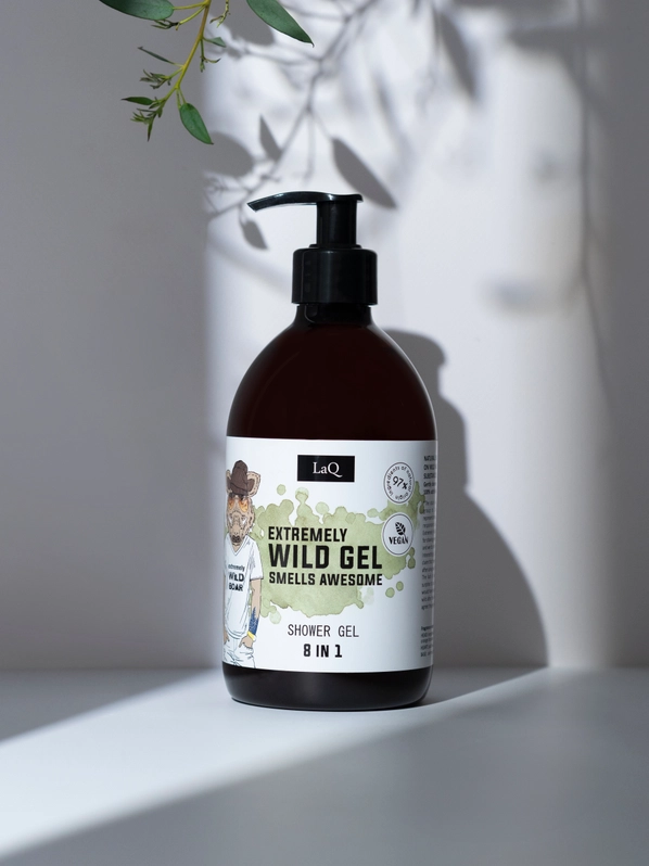 Shower Gel Mannen 8 in 1 – Extremely Wild – Vegan 500ml 2 Shower Gel Mannen 8 in 1 – Extremely Wild – Vegan 500ml 2