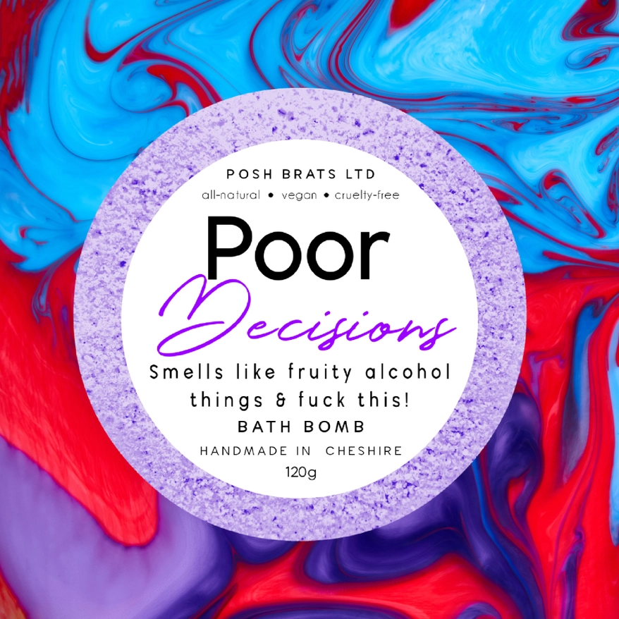 Slechte beslissingen Fizzy Bath Bomb VEGAN 2 Slechte beslissingen Fizzy Bath Bomb VEGAN 2