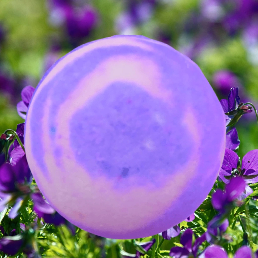 Victorian Parma Violet Fizzy Bath Bomb VEGAN Floral Magic 2 Victorian Parma Violet Fizzy Bath Bomb VEGAN Floral Magic 2