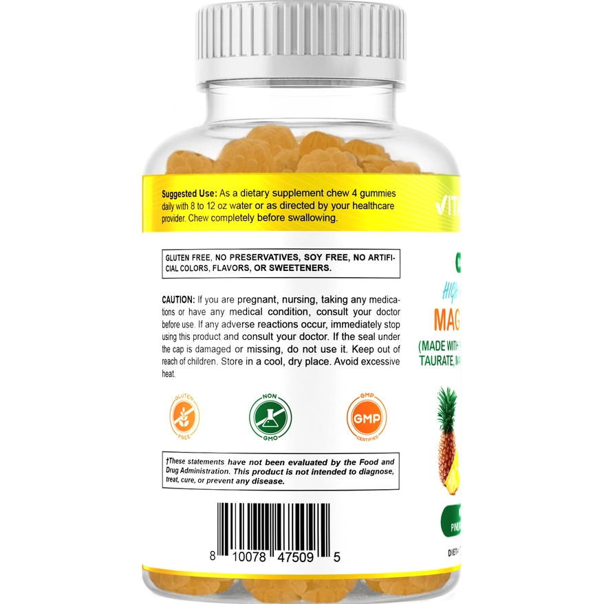 Vitamatic Magnesium 400 mg per portie 120 gummies 6 Vitamatic Magnesium 400 mg per portie 120 gummies 6