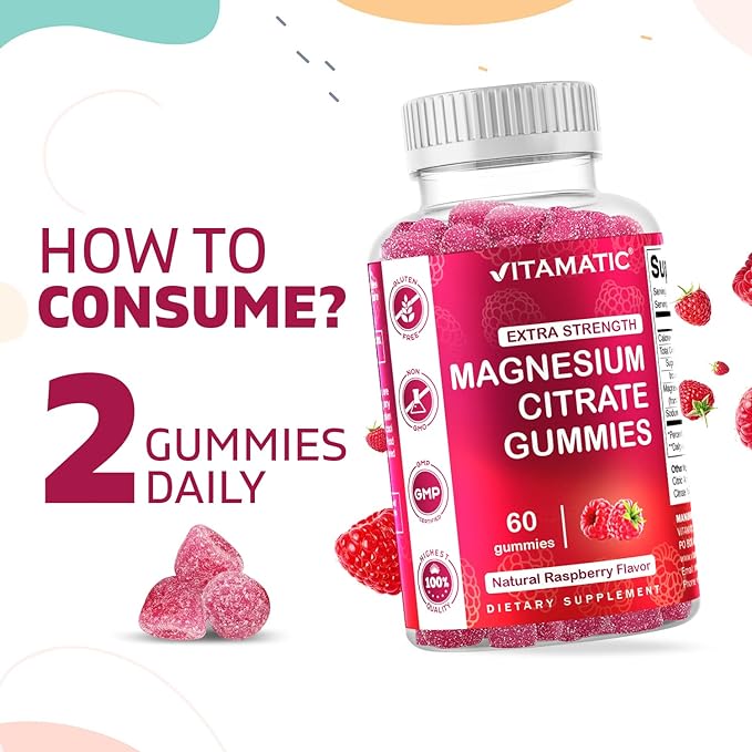 Vitamatic Magnesiumcitraat 85 mg gummies 60 veganistische gummies 3 Vitamatic Magnesiumcitraat 85 mg gummies 60 veganistische gummies 3