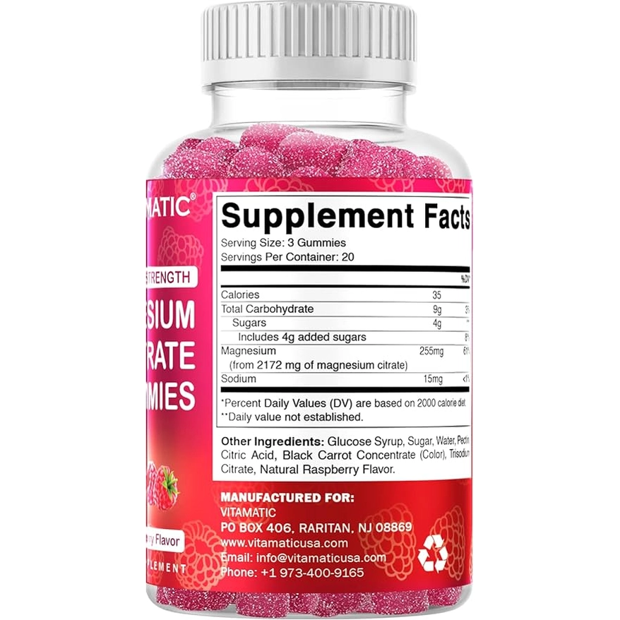 Vitamatic Magnesiumcitraat 85 mg gummies 60 veganistische gummies 5 Vitamatic Magnesiumcitraat 85 mg gummies 60 veganistische gummies 5