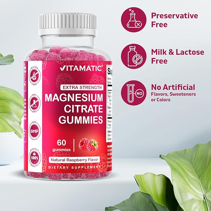 Vitamatic Magnesiumcitraat 85 mg gummies 60 veganistische gummies Vitamatic Magnesiumcitraat 85 mg gummies 60 veganistische gummies