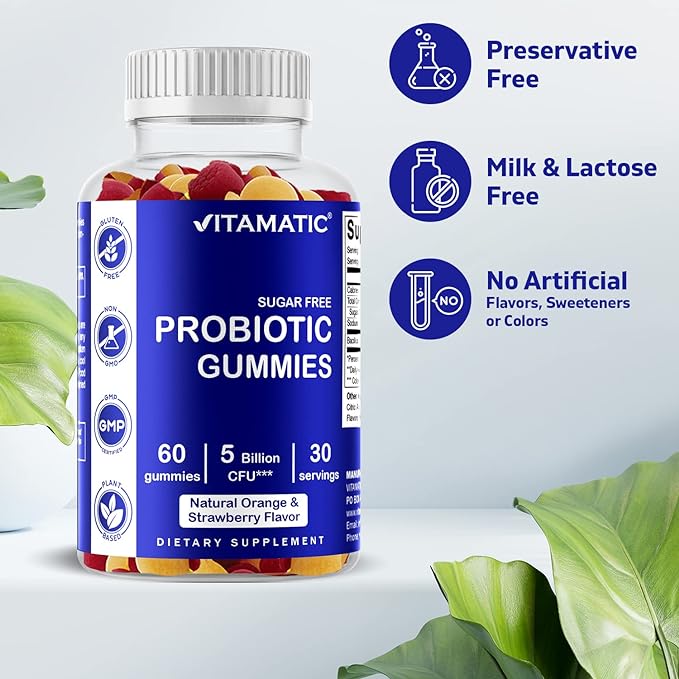 Vitamatic Probiotic 5 miljard CFU’s 60 veganistische gummies 2 Vitamatic Probiotic 5 miljard CFU’s 60 veganistische gummies 2