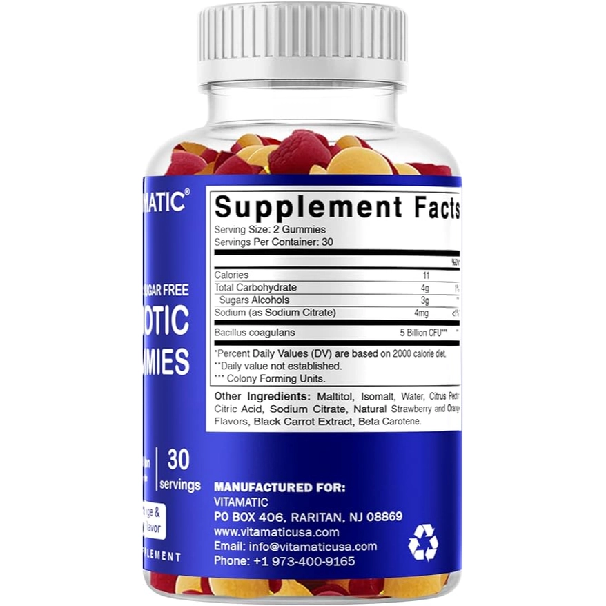Vitamatic Probiotic 5 miljard CFU’s 60 veganistische gummies 5 Vitamatic Probiotic 5 miljard CFU’s 60 veganistische gummies 5