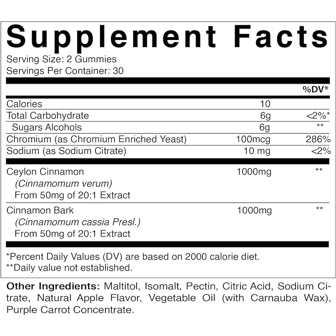 Vitamatic Suikervrije kaneel met chroom 60 gummies 4 Vitamatic Suikervrije kaneel met chroom 60 gummies 4