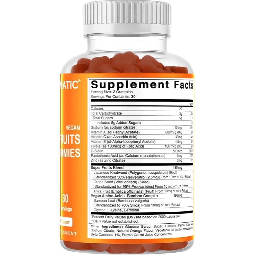 Vitamatic Superfruit Gummies 60 veganistische gummies 5 Vitamatic Superfruit Gummies 60 veganistische gummies 5