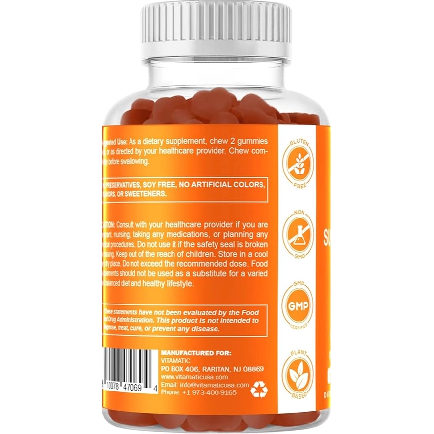 Vitamatic Superfruit Gummies 60 veganistische gummies 6 Vitamatic Superfruit Gummies 60 veganistische gummies 6