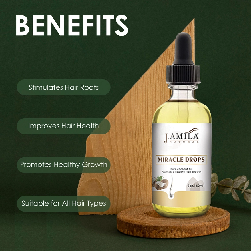 J. AMILA Natural Miracle Drops pure kokosolie (2 oz) 3 J. AMILA Natural Miracle Drops pure kokosolie (2 oz) 3
